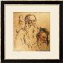 Three Studies Of Leo Tolstoy (1828-1910) by Ilya Efimovich Repin Limited Edition Print