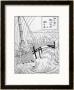 Japanese Sailing Vessel Is Hit By A Tidal Wave Following An Earthquake by E. Morieu Limited Edition Print