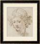 The Head Of An Angel, Looking Down To The Left by Pietro Da Cortona Limited Edition Print