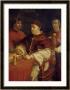 Giulio De' Medici And Pope Leo X And Cardinals by Raphael Limited Edition Print