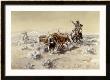 Roping The Longhorns by Charles Marion Russell Limited Edition Print