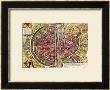 Map Of Paris From Civitates Orbis Terrarrum By Georg Braun And Franz Hogenbergh, French by Georg Braun Limited Edition Pricing Art Print