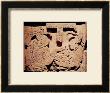 Stela Depicting A Woman Presenting A Jaguar Mask To A Priest, From Yaxchilan by Mayan Limited Edition Print