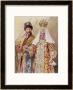 Nikolay Aleksandrovich Czar Nicolas Ii With Alexandra In Ancient Muscovite Dress by Frederic De Haenen Limited Edition Pricing Art Print