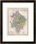 Map Of Warwickshire by James Archer Limited Edition Pricing Art Print