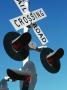 Railroad Crossing Sign by Jacob Halaska Limited Edition Print