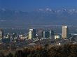 Salt Lake City And Stansbury Mountains by Walter Bibikow Limited Edition Pricing Art Print