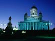 Tuomiokirkko (Luthern Cathedral) And Statue Of Alexander Ii At Night, Helsinki, Finland by Jonathan Smith Limited Edition Print