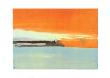 Seaside Railway Line In The Setting Sun by Nicolas De Staã«L Limited Edition Print