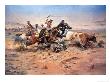 Cowboys Roping A Steer, 1897 by Charles Marion Russell Limited Edition Print