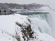 Tourists Looking At The American Falls In The Snow by John Pennock Limited Edition Print