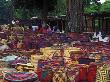 Baskets For Sale At Sodwana Bay National Park Craft Market, Kwazulu-Natal, South Africa by Roger De La Harpe Limited Edition Print