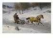 Sledge Ride, 1889 (Oil On Canvas) by Axel Hjalmar Ender Limited Edition Print