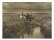 Blackfoot Chiefs: Chief Four Horns, Mountain Chief And Small Leggins by Edward S. Curtis Limited Edition Print