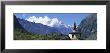 Manaslu Trek, Chorten, View Of A Temple At The Base Of A Mountain, Nepal by Panoramic Images Limited Edition Print