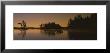 Silhouette Of A Person In A Canoe On A Lake, Kejimkujik Lake, Nova Scotia, Canada by Panoramic Images Limited Edition Print