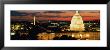 City Lit Up At Dusk, Washington D.C., Usa by Panoramic Images Limited Edition Pricing Art Print