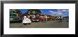 Buses Standing In A Row At A Bus Station, Antigua, Guatemala by Panoramic Images Limited Edition Print