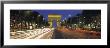 View Of Traffic On An Urban Street, Champs Elysees, Arc De Triomphe, Paris, France by Panoramic Images Limited Edition Print