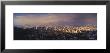 Aerial View Of A City At Dusk, Santiago, Chile by Panoramic Images Limited Edition Pricing Art Print