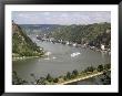 River Rhine Gorge From Loreley (Lorelei), Rhineland-Palatinate, Germany by G Richardson Limited Edition Pricing Art Print