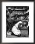 Kneeling Schoolgirl Writing On Wooden Bench. Accura, Gold Coast, Ghana by Alfred Eisenstaedt Limited Edition Pricing Art Print