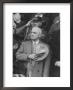 President Harry S. Truman Saluting Star Spangled Banner At Opening Game Of Baseball Season by George Skadding Limited Edition Print