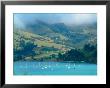 Sailboats Moored, Akaroa Peninsula, New Zealand by William Sutton Limited Edition Pricing Art Print