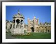 Great Court, Fountain And Great Gate, Trinity College, Cambridge, Cambridgeshire, England by David Hunter Limited Edition Pricing Art Print