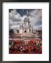 Walt Disney Characters And Park Staff Posing En Masse In Front Of Cinderella's Castle by Yale Joel Limited Edition Print