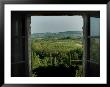 Open Window Looking Out On The Tuscan Hillside, Tuscany, Italy by Todd Gipstein Limited Edition Pricing Art Print