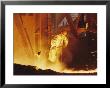 View Of A Steel Worker Working In Protective Clothing by Joe Scherschel Limited Edition Print
