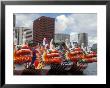 Contestants Preparing Dragon Boats For The Rose Festival Dragon Boat Races, Portland, Oregon, Usa by Janis Miglavs Limited Edition Print