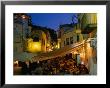 Crowded Outdoor Eateries In Old Town, Ibiza, Spain by Bill Wassman Limited Edition Print