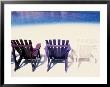 Beach Chairs, Curacao, Caribbean by Michele Westmorland Limited Edition Print