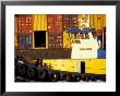 Tugboat And Container Barge, Duwamish River, Washington, Usa by William Sutton Limited Edition Print