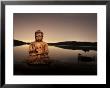 Golden Buddha Lakeside by Jan Lakey Limited Edition Pricing Art Print