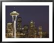 The Space Needle And Skyline At Night, Seattle, Washington, Usa by Dennis Flaherty Limited Edition Print