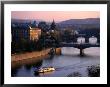 Boating Up The Valta River, Prague, Central Bohemia, Czech Republic by Jan Stromme Limited Edition Print