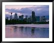 Twilight On The Bow River And Calgary by Michael S. Lewis Limited Edition Print