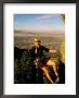A Woman Pauses For A Portrait While Mountain Climbing by Barry Tessman Limited Edition Pricing Art Print