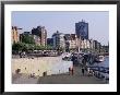 View Over The Rheinuferpromenade Along River Rhine, Dusseldorf, North Rhine Westphalia by Yadid Levy Limited Edition Print