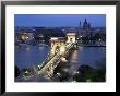 View Over Chain Bridge And St. Stephens Basilica, Budapest, Hungary by Gavin Hellier Limited Edition Print