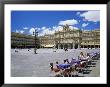 Two Girls At Cafe Table, Plaza Mayor, Salamanca, Castilla Y Leon, Spain by Ruth Tomlinson Limited Edition Print