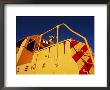 A Bright Yellow Train Engine by Raul Touzon Limited Edition Print