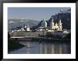 Domes Of The Cathedral And Kollegienkirche And The Salzach River, Salzburg, Austria by Gavin Hellier Limited Edition Print