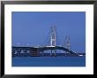 Mackinac Bridge, Straits Of Mackinac Between Lakes Michigan And Huron, Michigan, Usa by Walter Bibikow Limited Edition Print