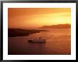 Cruise Ship In Bay At Sunset, Greece by Lee Foster Limited Edition Print