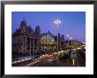 Nyugati Train Station And Traffic At Night, Budapest, Hungary by David Greedy Limited Edition Print