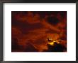 Silhouette Of Airplane In Flight At Sunset by Roger Holden Limited Edition Print